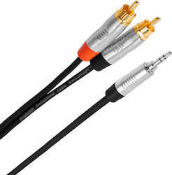 Plugger 6,3 мм мъжки - RCA мъжки 6 м