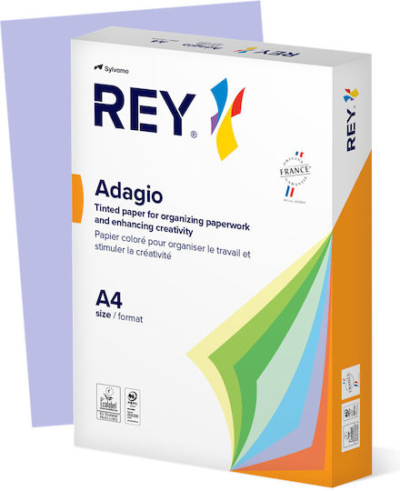 Rey Adagio Hârtie de Imprimare A4 80gr/m² 1x500 foi Lila