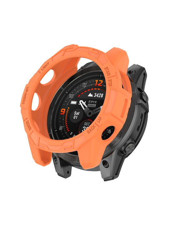 Θήκη Σιλικόνης σε Πορτοκαλί χρώμα για Garmin Epix Pro, Epix Pro Gen 2, Fenix 7, 7 Pro Θήκη Σιλικόνης σε Πορτοκαλί χρώμα για Garmin Epix Pro, Epix Pro Gen 2, Fenix 7, 7 Pro
