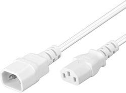 PremiumCord IEC C13 / IEC C14 - IEC 320 / IEC C13 / IEC C14 Cable 2m White PremiumCord IEC C13 / IEC C14 - IEC 320 / IEC C13 / IEC C14 Cable 2m White