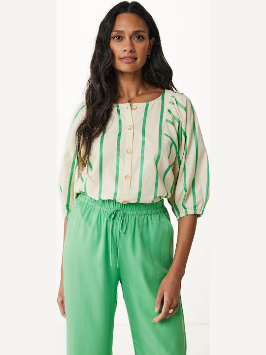 Mexx Damen Bluse Ecru