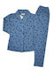 Lovelx Homewear Winter Damen Pyjama-Set Blue