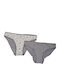 Bamboo Women's Slip 2Pack Gray
