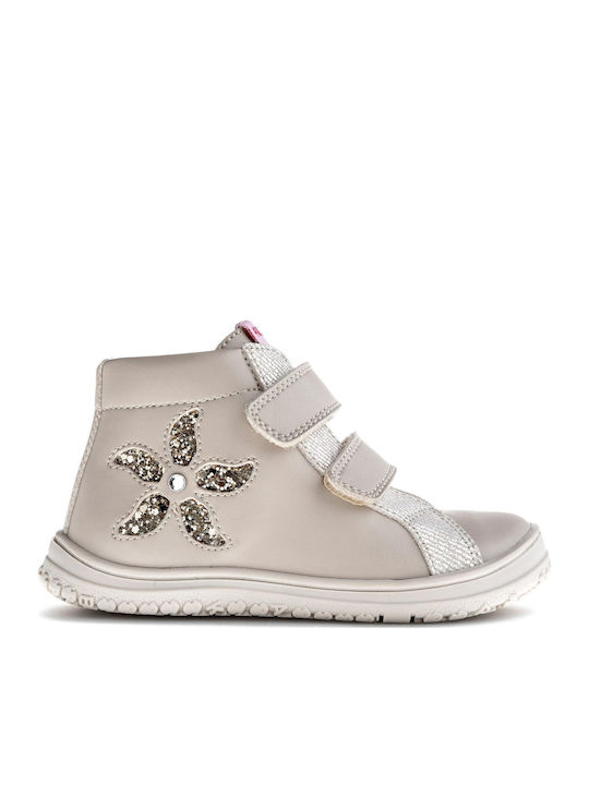 Kinderstiefeletten mit Klettverschluss Beige