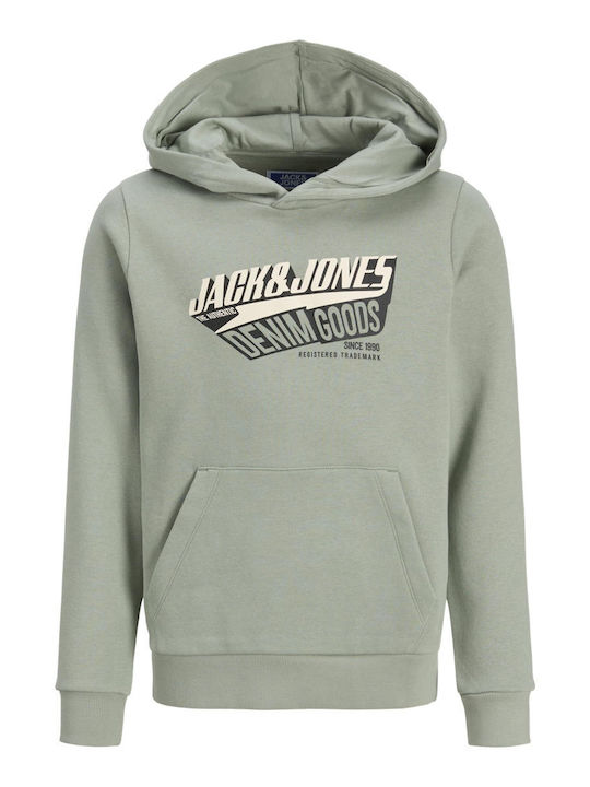 Jack & Jones Παιδικό Φούτερ με Κουκούλα Πράσινο...