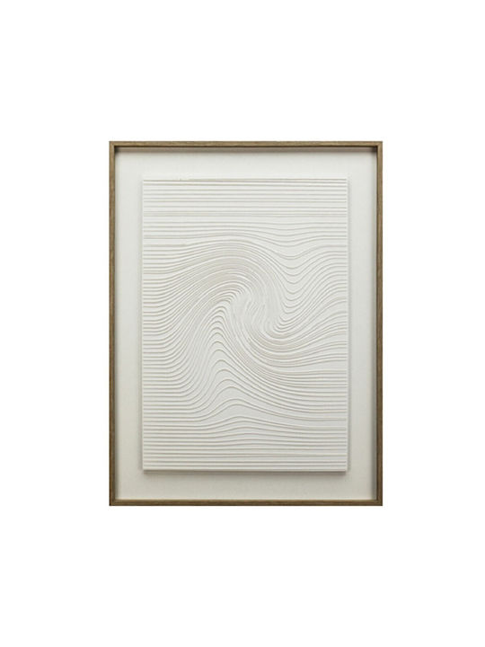 Espiel Πινακας 3d Καμβα Λευκος Pvc Mdf 60χ80εκ