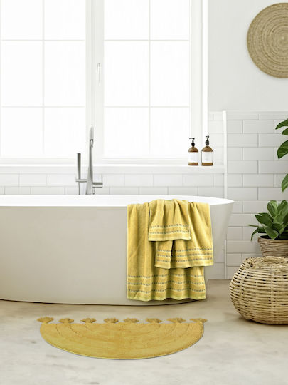 Nima Bath Towels Set 3 pcs Retour Mustard Weight 450gsm