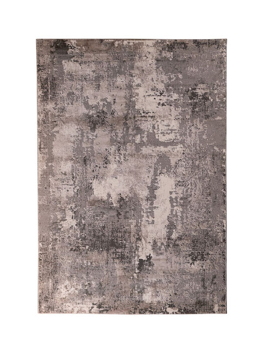 Tzikas Carpets Elements Φ200cm Μαύρο-ασημί