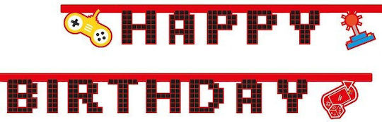 Gaming Party Birthday Garland 200 Cm 93776 Bal-93776-gaming