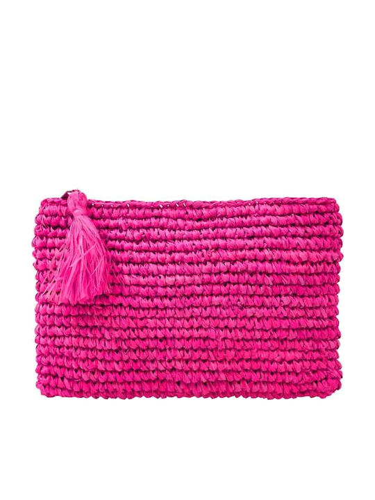 Aquablue Straw Women's Bag Handbag Fuchsia