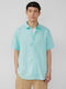 Kurzärmlig Leinen Hemd Light Blue