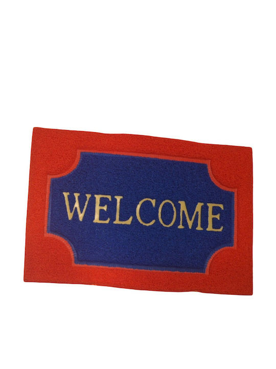 Entrance Mat Anti-slip Red 50x80cm