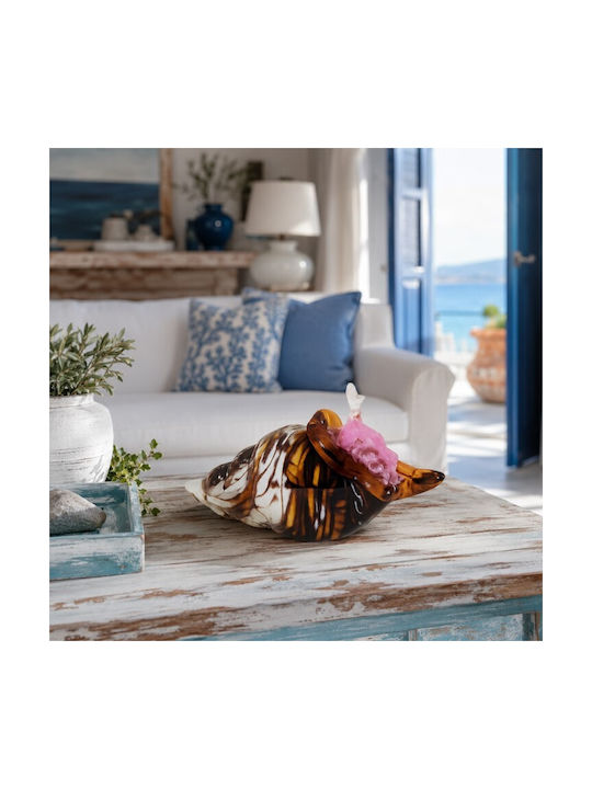 Decorative Crystal Murano Multicolored Seashell 21x12x11cm Galifas 7900712 Galifas