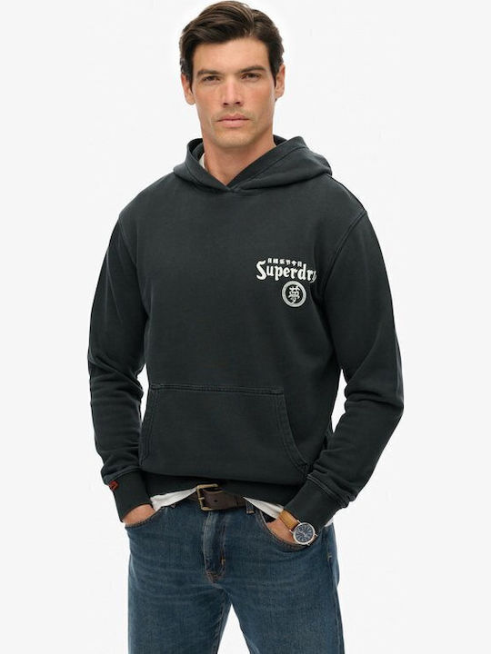 Superdry Ovin Black mit Kapuze Superdry Ovin Black mit Kapuze