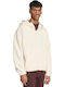 M Fi Men's Fleece Jacket Hooded Beige