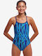Funkita Детски Бански Една част Син