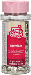 Fun Cakes Decorative Sprinkles Silver 80gr