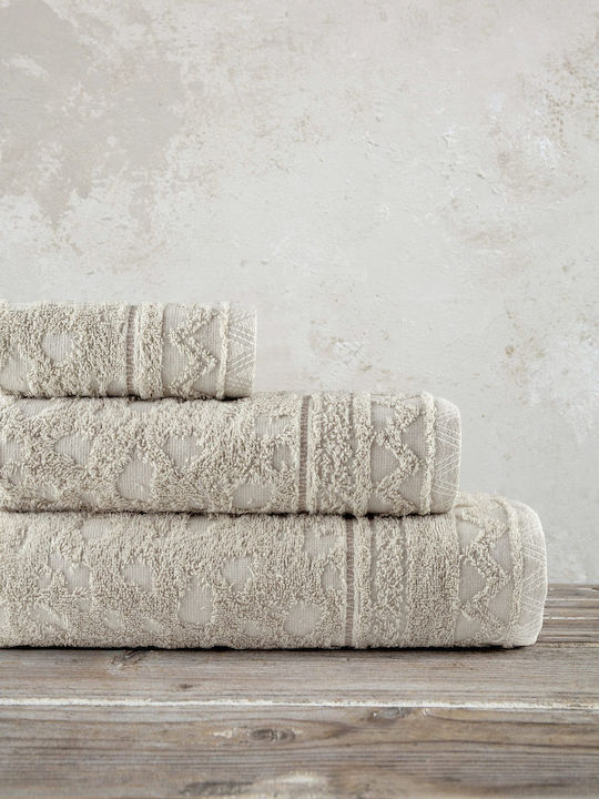 Kocoon Bath Towel Set 3pcs Newton Beige Weight 420gr/m²