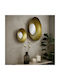 Liberta Ojo Wall Mirror with Yellow Aluminum Frame Diameter 90cm 1pcs