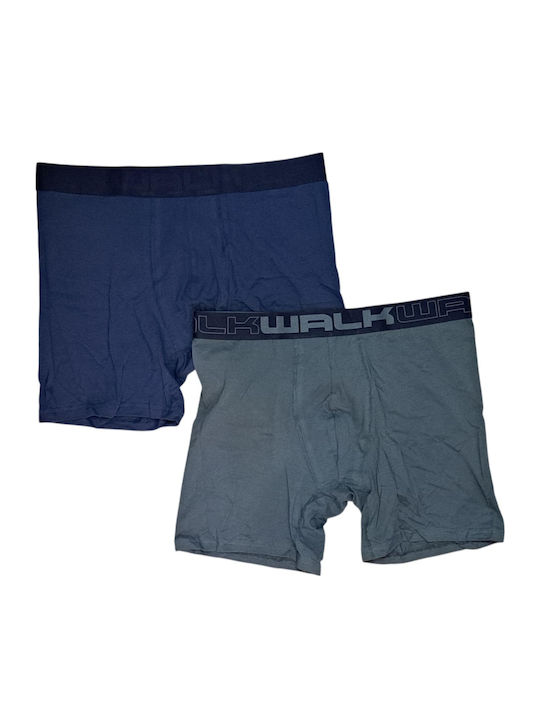 Walk Slipuri pentru bărbați Blue, Khaki 2Pachet