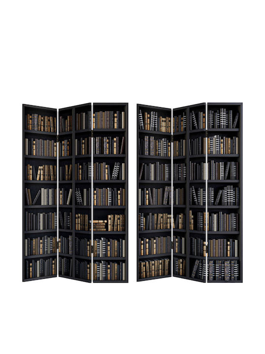 Ankor Bibliotecă neagră Decorativ Paravan din P...