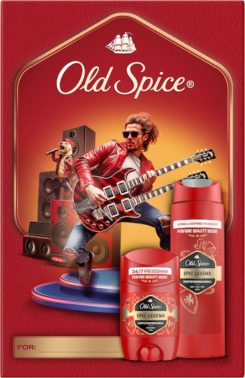 Old Spice Knight Σετ Δώρου Για Άνδρες Με Αποσμητικό Στικ Και Αφρόλουτρο Epic Legend, 24ωρη Φρεσκάδα για καθημερινή χρήση, Άρωμα με Ποιοτική Μυρωδιά Που Διαρκεί
