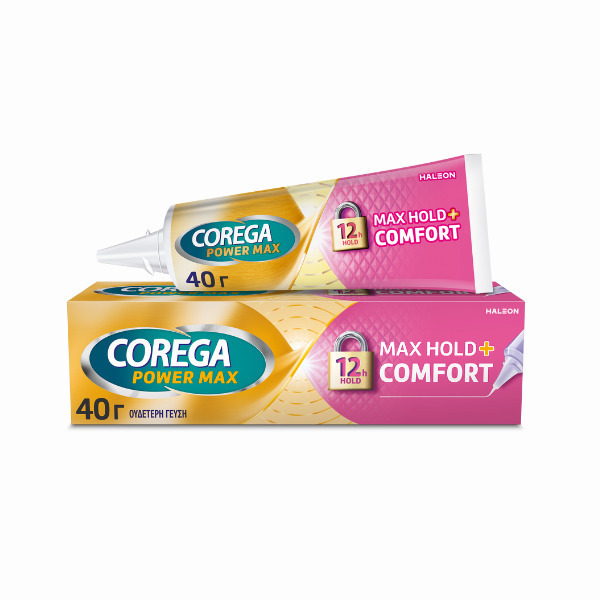 Corega Max Hold+comfort Στερεωτική Κρέμα Τεχνητής Οδοντοστοιχίας 40gr