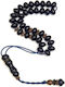 Roloi Komboloi Resin Worry Beads with 33 Beads Blue 32cm