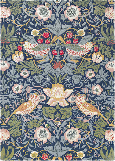 Morris & Co Strawberry Χειροποίητο Χαλί Ορθογώνιο Indigo 200x280cm