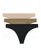 Ultimate Stretch Women's String 3Pack Seamless Nude