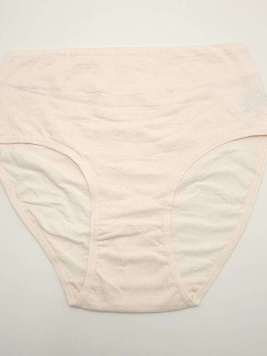 Hana Cotton High Waist Women's Briefs Ivory