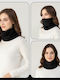 Women's Knitted Neck Warmer Black