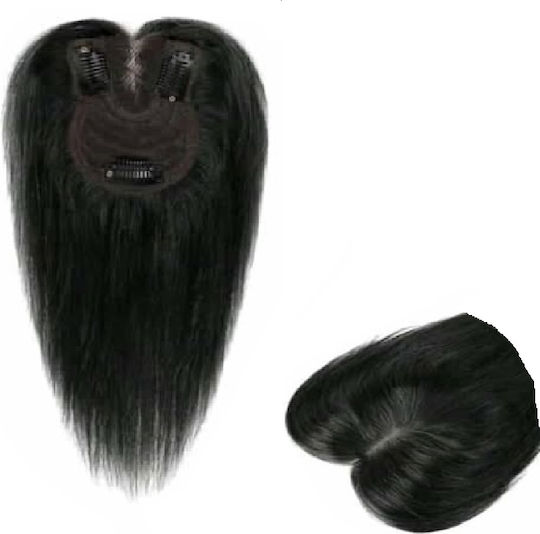 Topper Toupee De Păr Pentru Femei Păr Uman Full Lace Cusut Transparent Negru 10 Inch
