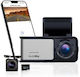 4K Windshield Car DVR Set with Rear Camera