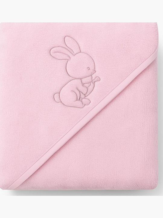 Lorelli Baby Hooded Towel Pink 80x80cm