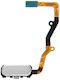 Home Button Fingerprint Flex Cable Samsung Galaxy S7 Edge G935 Silver