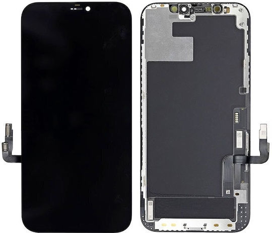 Екран със Сензорен Механизъм за iPhone 12, iPhone 12 Pro (Черен)