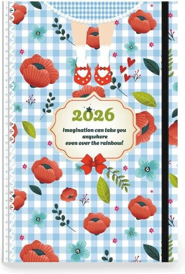 Innostat Innostat Daily Agenda B6 2026 Light Blue 12x17cm