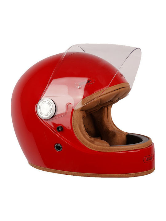 ByCity Roadster III Red Κράνος Μηχανής Full Fac...