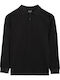 Kids' Polo Long Sleeve Black