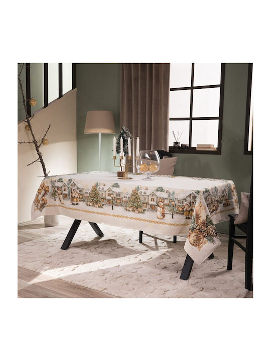 Teoran Weihnachtlich Tischtuch Stoff L180xB140cm.