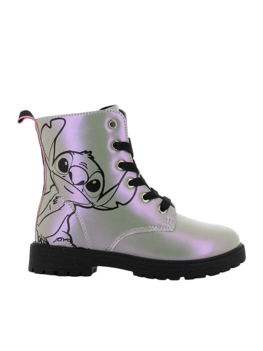 Lilo & Stitch Kids Boots with Laces Gray