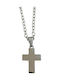 Kalliopi Silver Crucifix Bărbat Din Oțel Cu Lanț