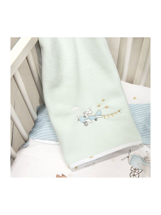 Nima Blanket Nursery Swaddling Blankets Fleece Blue 80x110cm