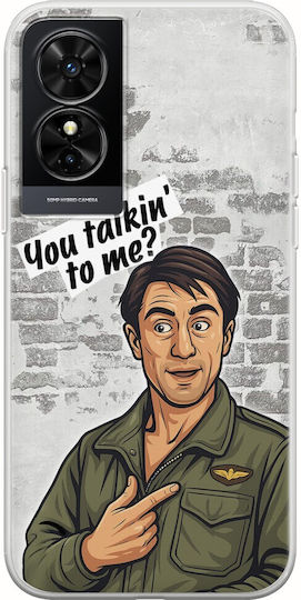 Epic Quotes You Talkin' To Me? TCL 50 SE Flexible TPU Transparent Silicone