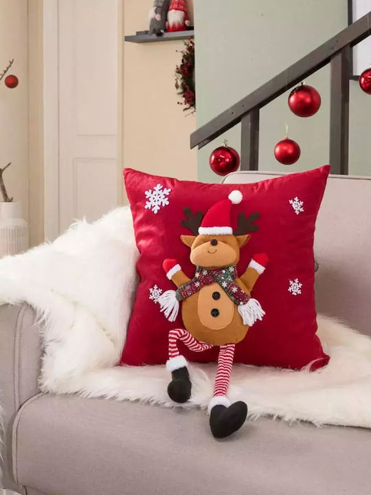 Teoran Christmas Decorative Square Pillowcase R...