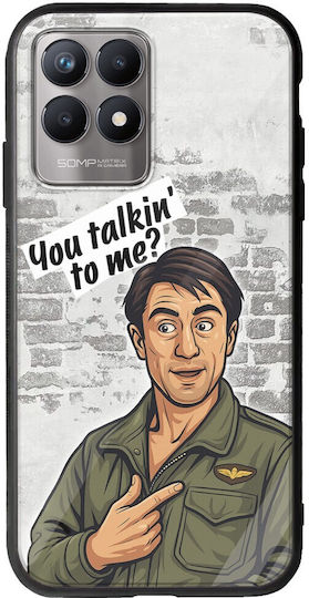 Epic Quotes You Talkin' To Me Realme 8i Groove TPU Tempered Glass TPU