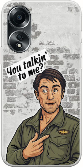 Epic Quotes You Talkin' To Me? Oppo A78 5g Flexible Tpu Διάφανη Σιλικόνη