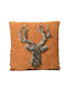 Kaemingk Christmas Decorative Pillow Square Orange 45x45cm
