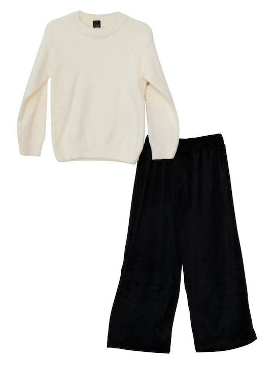 Kids' Set with Pants Winter 2pcs Ecru